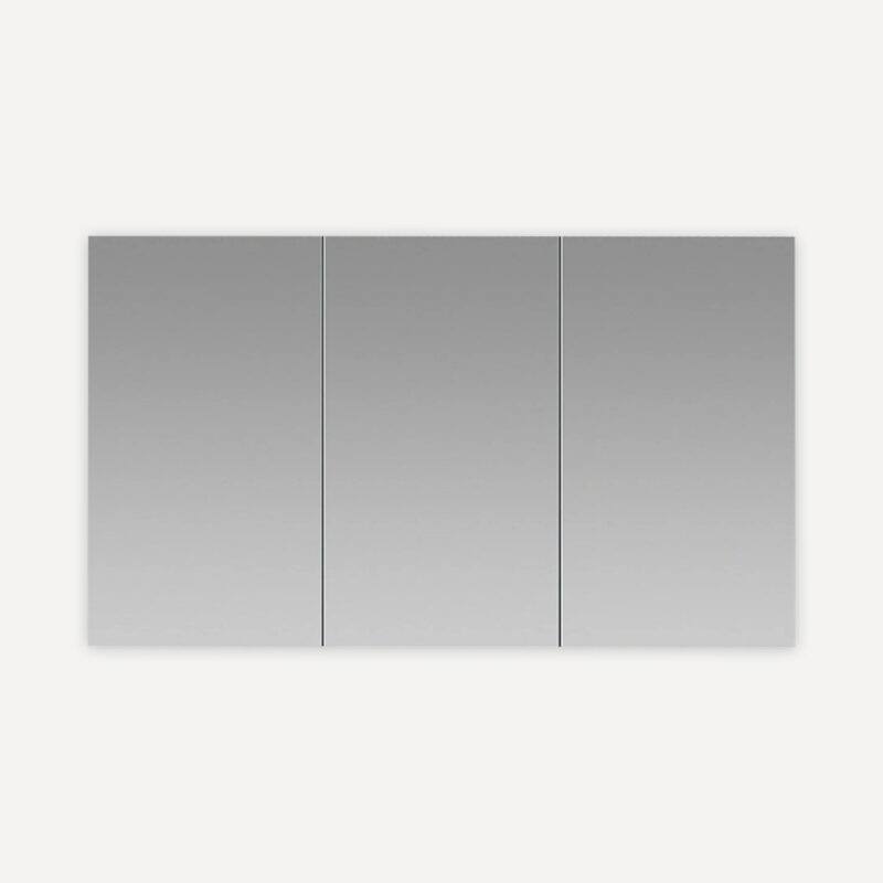 AQUADOM Royale 60W Medicine Cabinet Defogger, 3X LED Lighted Vertically Adjustable Magnifying Mirror, Electrical Outlets. - Grey - 60"x36"x5" - Brushed
