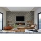 preview thumbnail 6 of 5, NextWall Chevron Wood Peel and Stick Removable Wallpaper - 20.5 in. W x 18 ft. L