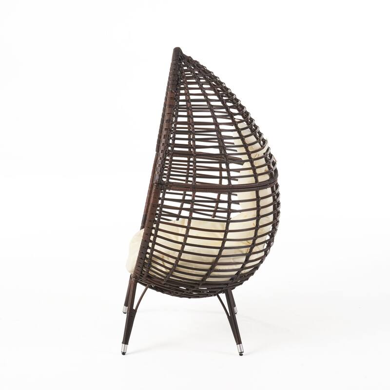 Cutter Teardrop Wicker Lounge Chair by Christopher Knight Home