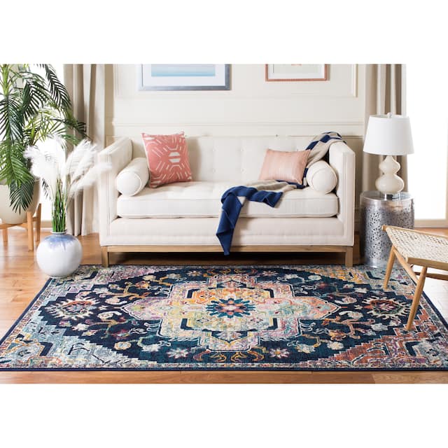 SAFAVIEH Crystal Floretta Vintage Boho Medallion Rug