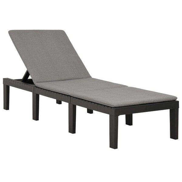 Anthracite shop sun lounger
