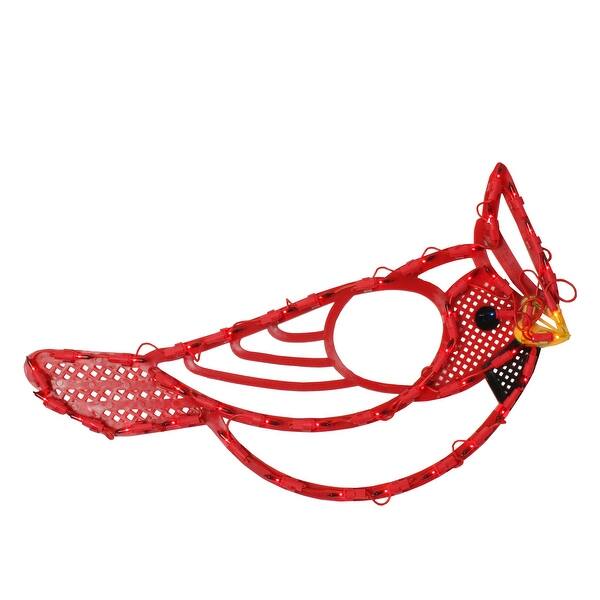 Shop Lighted Red Cardinal Bird Christmas Window Silhouette 12 5
