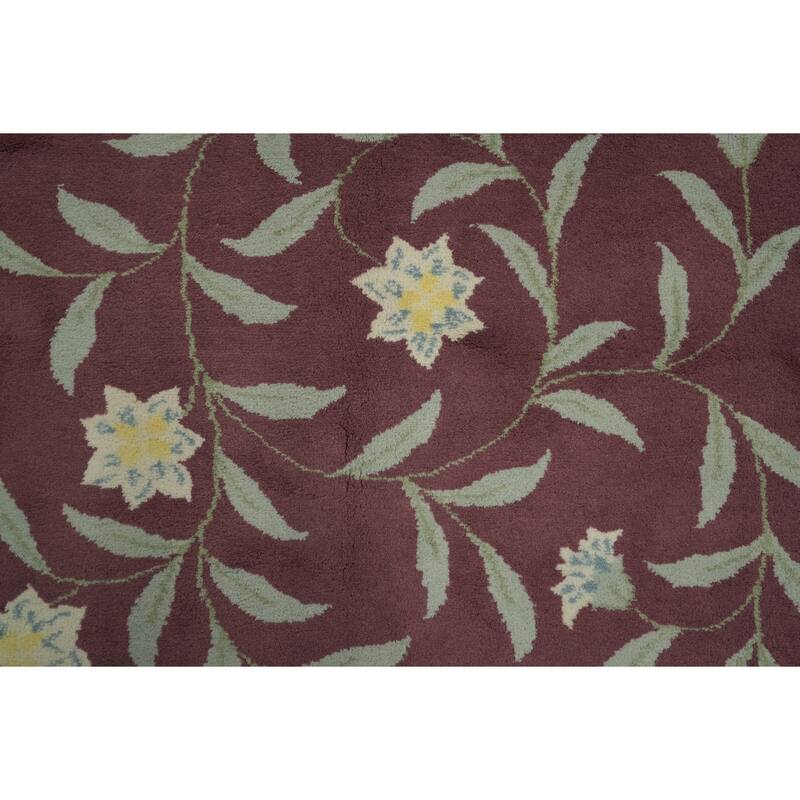 Hand Knotted Oriental 100% Wool Carpet Modern All-Over Purples Gabbeh Area Rug - 9' 1'' X 6' 2''