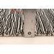 preview thumbnail 6 of 7, ECARPETGALLERY Hand Loomed Gabbeh Luribaft Black, White Wool Rug - 4'1 x 6'1