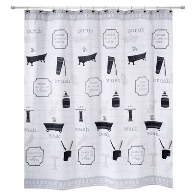 Avanti Bath Icons Shower Curtain