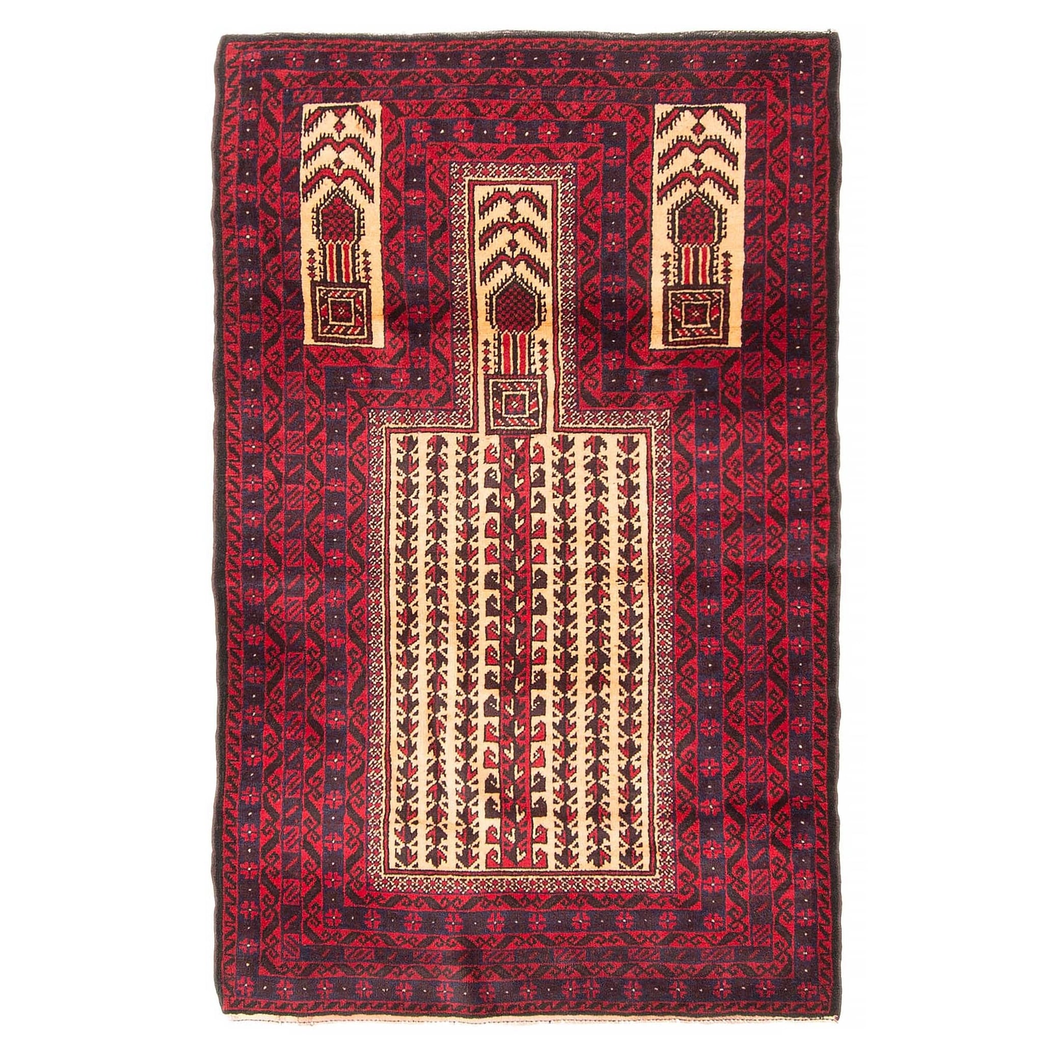 Teimani Brown Rug 2'11" x 4'7" - 2'11 x 4'7