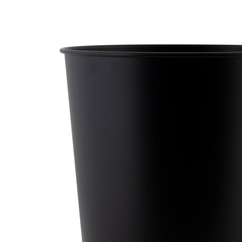 Bath Bliss 5L Trash Can in Matte Black - 7.7" x 9.6"
