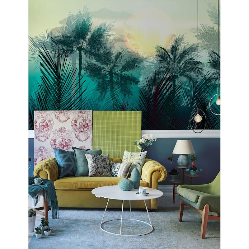GK Wall Design Palm Tree Tropical Jungle Forest Peel&Stick Wallpaper