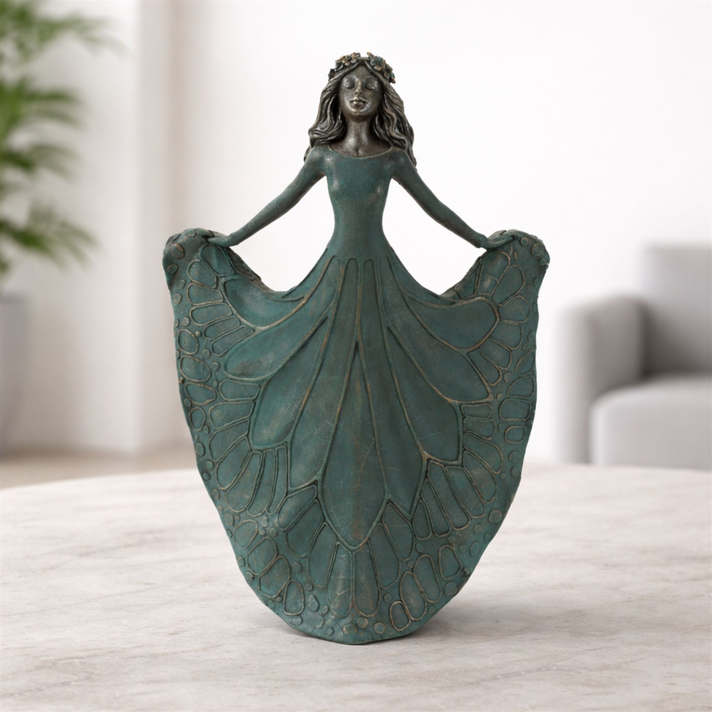 バタフライフェアリー　NEW ARRIVAL Butterfly Wing Fairy Figurine 12.75