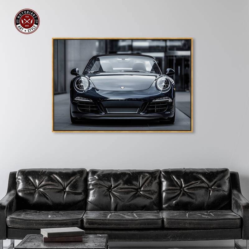 Notoriart Classy Car Framed Car 1 Piece Canvas Wall Art