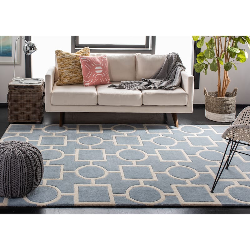SAFAVIEH Handmade Chatham Alkinoi Modern Moroccan Wool Rug
