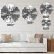 preview thumbnail 4 of 7, Designart 'Fractal 3D Magical Depth' Oversized Modern Wall CLock