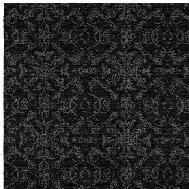 HomeRoots Medallion Transitional Rectangle Outdoor Rug