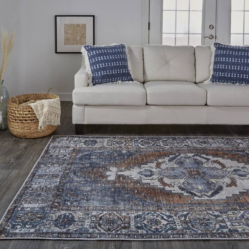 Sike Floral Area Rug By HomeRoots - 2' x 3'