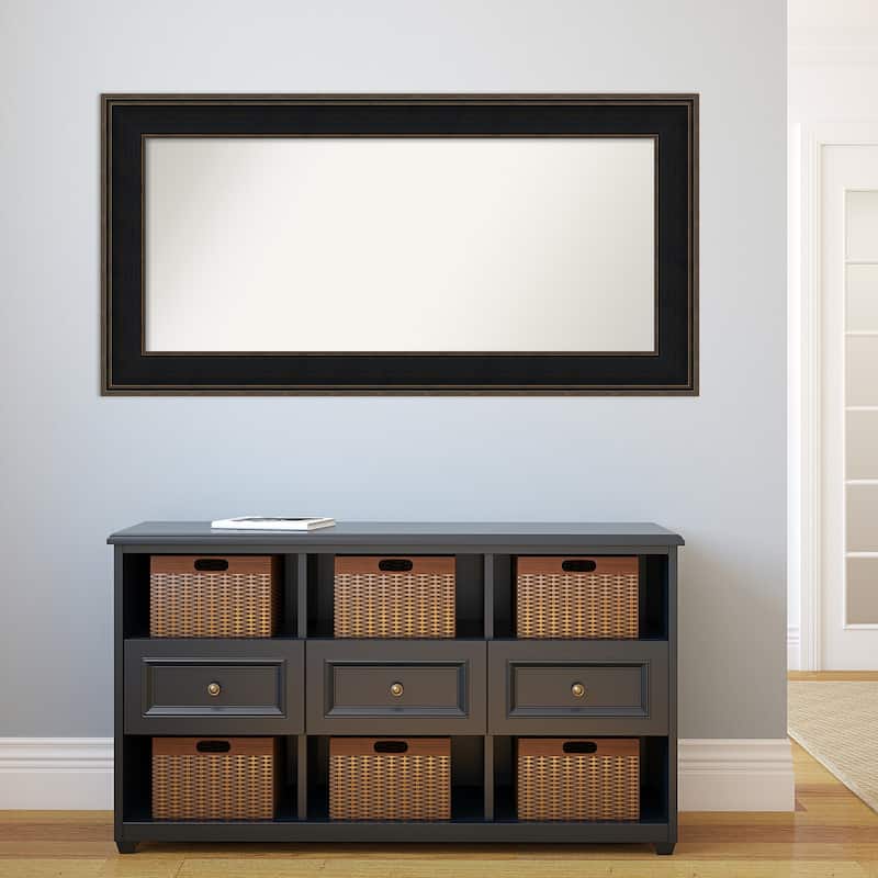 Wall Mirror Choose Your Custom Size-Oversized, Mezzanine Espresso Wood