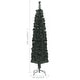 preview thumbnail 39 of 40, vidaXL Christmas Tree Decoration Artificial Slim Tree with Stand Fiber Optic
