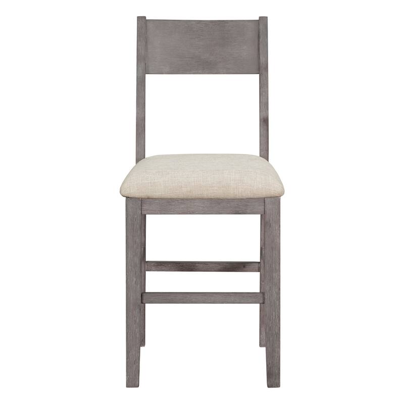 Counter Height 5-Piece Dining Table Set with Rectangular Dining Table and 4 Dining Chairs for Small Space Restaurant Bistro