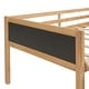 preview thumbnail 18 of 17, Contemporary Design Twin size Loft Bed Wood Bed with Double-sided Chalkboard, Sturdy Construction & Unique Design, Natural