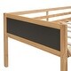 preview thumbnail 27 of 62, Kids Twin Size Low Loft Bed with Rope Climbing Frame, Slide, Double-Sided Chalkboards and Lockable Underbed Storage Boxes