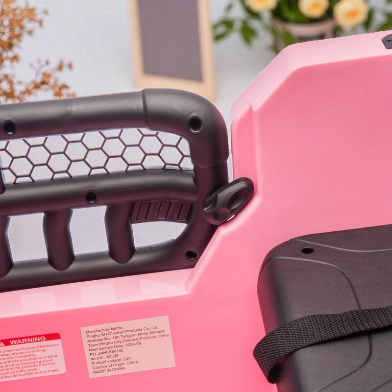24V 2-Seater Kids Electric Car with 400W Motor, Remote Control, 4-Wheel Suspension, Bluetooth Music, USB/MP3 & LED Searchlights