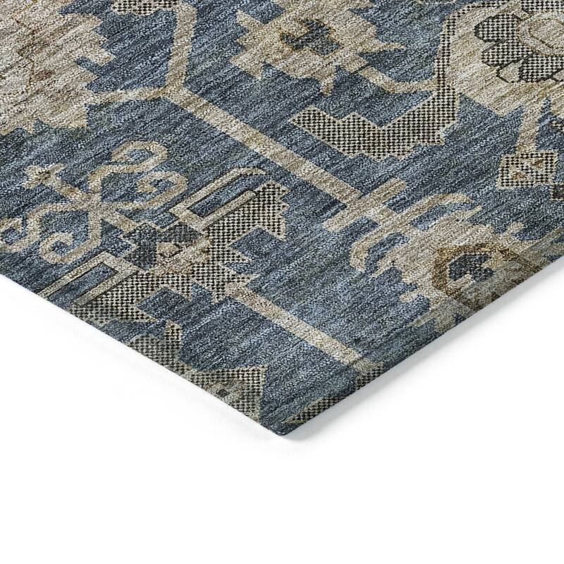 HomeRoots Oriental Traditional Rectangle Outdoor Rug