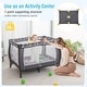 preview thumbnail 2 of 8, Gymax 4-in-1 Portable Baby Playard Nursery Center Bassinet w/ Music