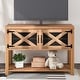 preview thumbnail 3 of 15, TV Stand Wood Metal TV Console Entertainment Center for TVs Up to 44"