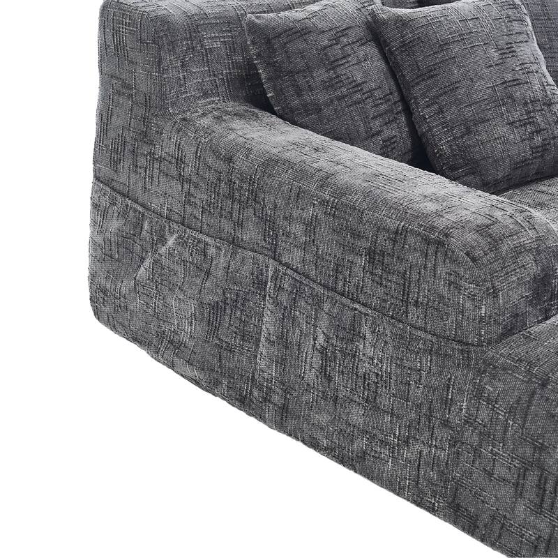Lazy Sofa Chaise longue Armchair with three pillows and armrestsSleeping Sofa Bed Living RoomBedroomBedroomStudy Chair Bed