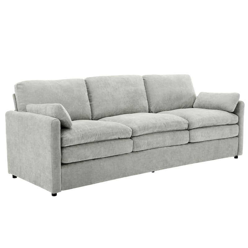 Roomfitters 89" Oversized Upholstered 3-Seater Cloud Sofa with Dual Plush Cushions