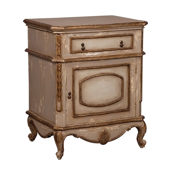 GuildMaster 642535 Legacy 28" Wide Wood Nightstand - Champagne