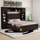 preview thumbnail 6 of 105, Modern Platform Bed with Integrated Cabinet, Trundle Bed and Drawers