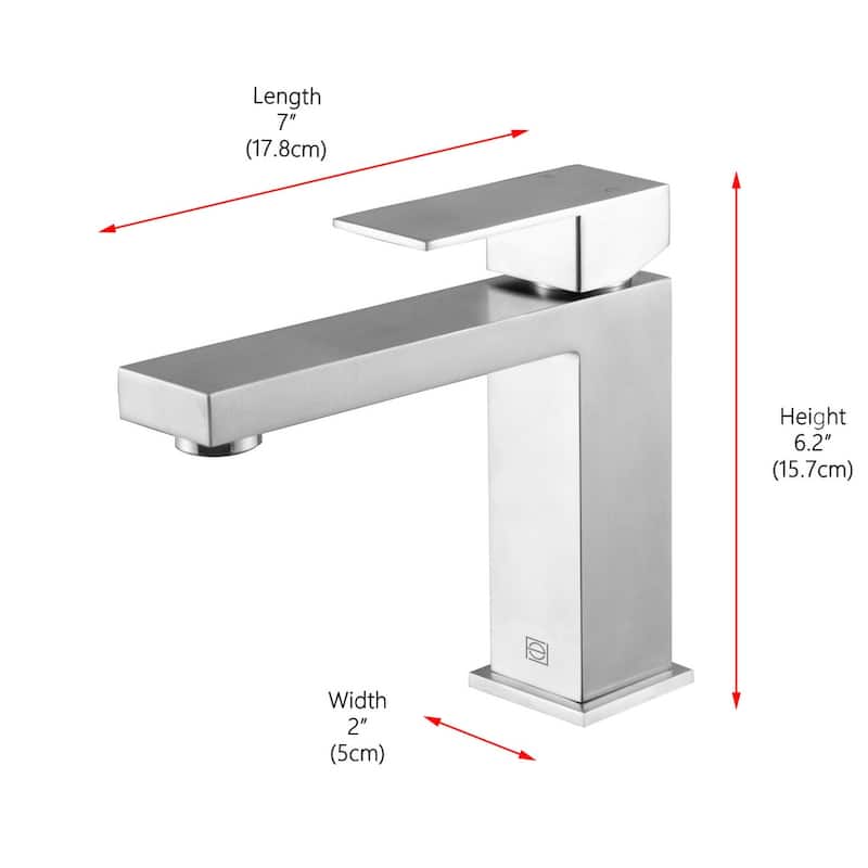 Elegant Lighting FAV-1001 Jakob 1.5 GPM Single Hole Bathroom Faucet