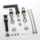 preview thumbnail 4 of 2, matte black 3 holes two handles wideSpread bathroom basin faucets with pop up drain - 7'6" x 9'6"