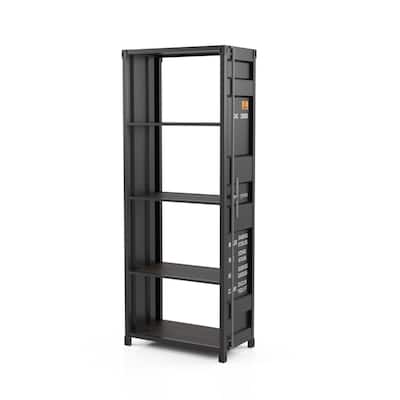 Carnsile Contemporary Open Back 4-Shelf Bookcase by Furniture of America