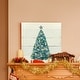 preview thumbnail 4 of 8, Christmas Shell Tree-Premium Gallery Wrapped Canvas - Ready to Hang - Multi-Color