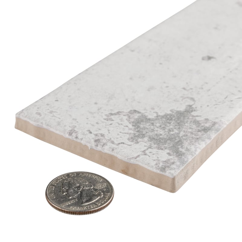 Merola Tile London White Glossy 3" x 12" Ceramic Wall Tile