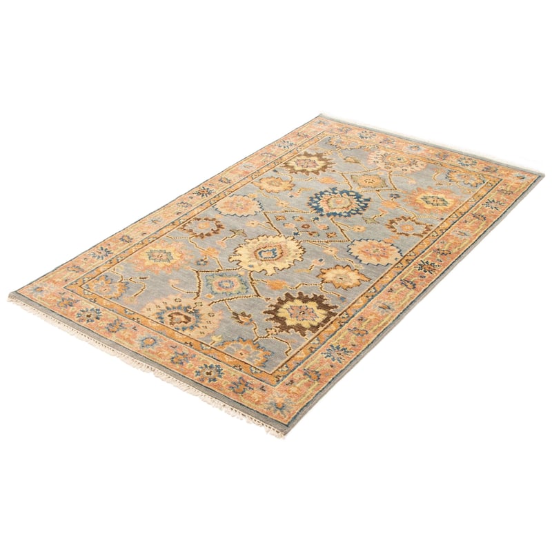 ECARPETGALLERY Hand-knotted Jules Serapi Grey Wool Rug - 5'0 x 8'2
