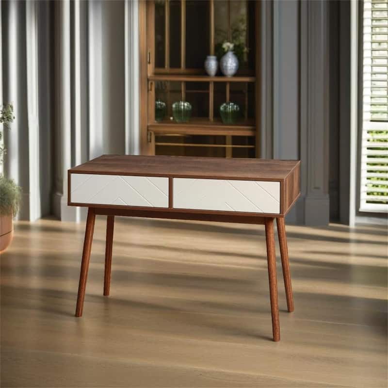 Console Table with Storage Space - Natural