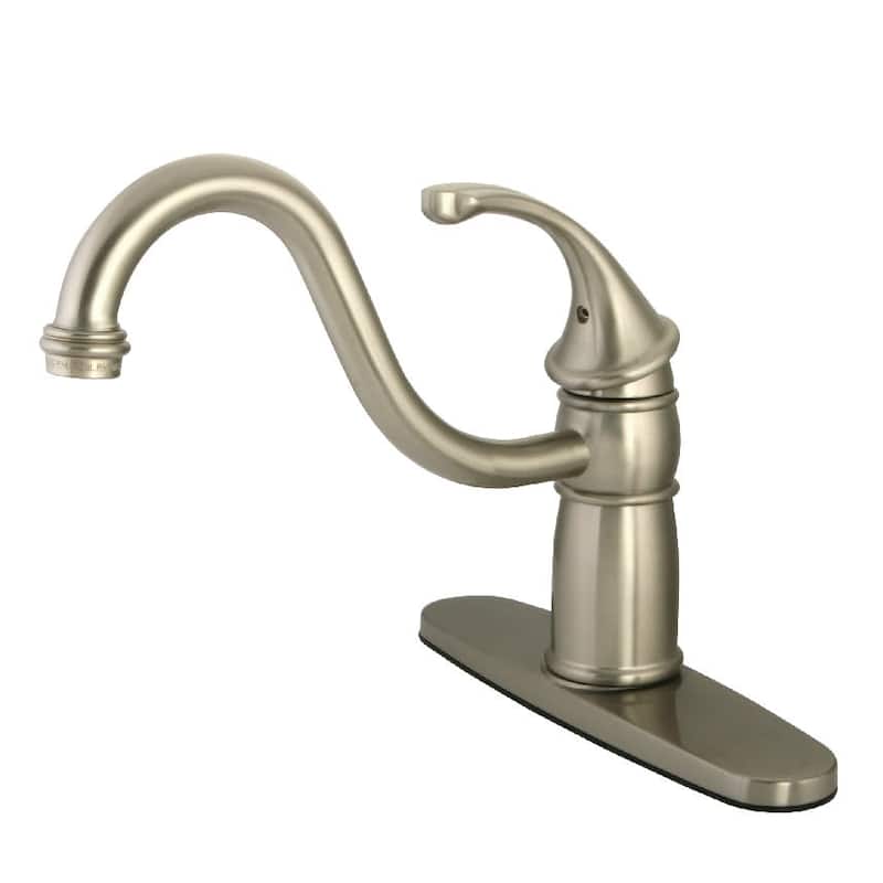 Kingston Brass Georgian 1.8 GPM Standard Kitchen Faucet - Brushed Nickel