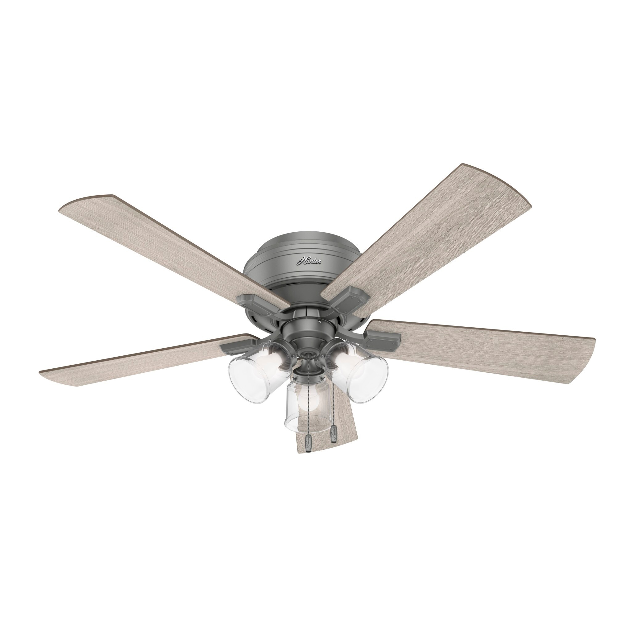 Hunter Kenbridge Indoor with LED Light with Pull Chain Control 52 Noble Bronze Hunter Kenbridge Indoor with LED Light with Pull Chain Control 52 Noble Bronze