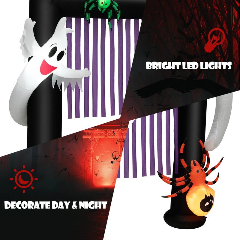 Costway 7.5FT Halloween Inflatable Archway Blow-up Festive Decoration - See Details