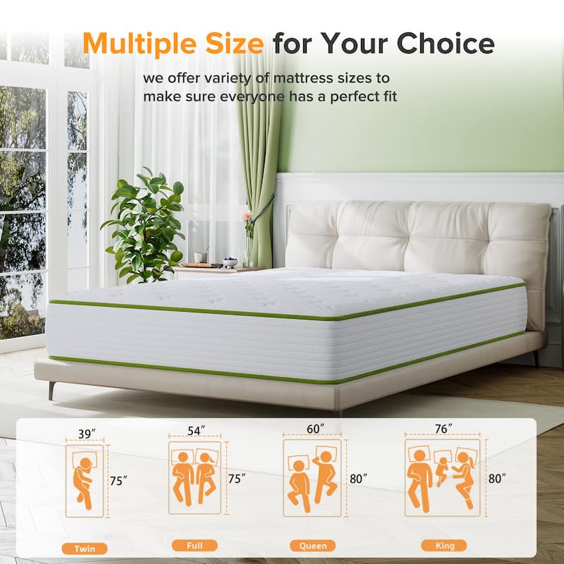 SweDrea Medium Pillow Top 10 in.Motion Isolation Mattress with CertiPUR-US, SGS and OEKO-TEX