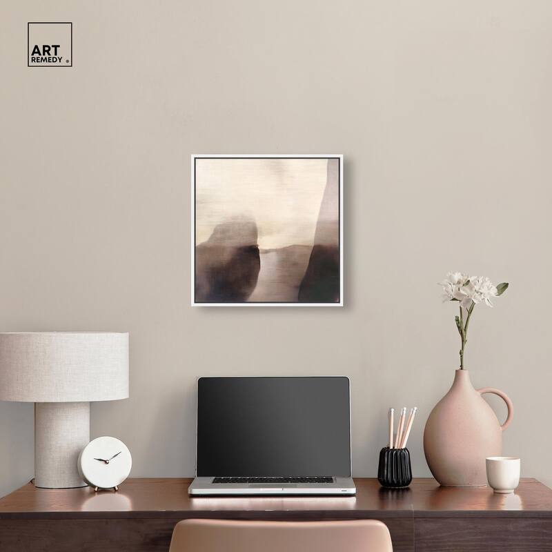 Pale Taupe II Canvas by Art Remedy