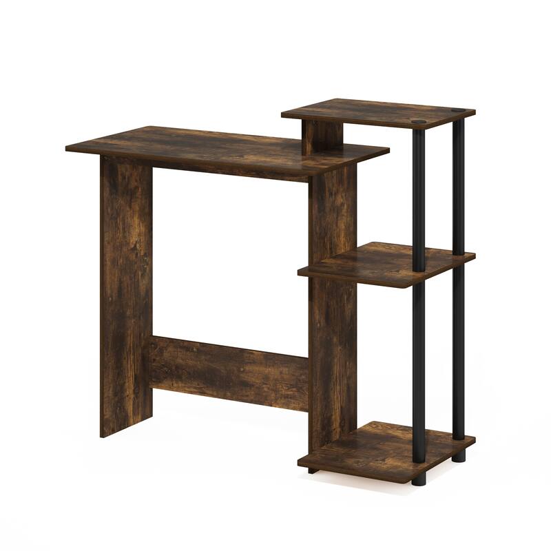 Furinno Efficient Home Laptop Notebook Computer Desk - Amber Pine/Black