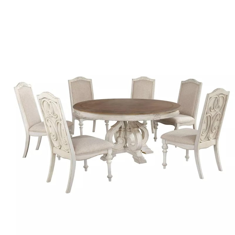 Dining Set in Antique White And Ivory
