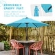 preview thumbnail 79 of 101, Autlaycil 7.5FT Solar Patio Umbrella with Base and Tilt,Crank