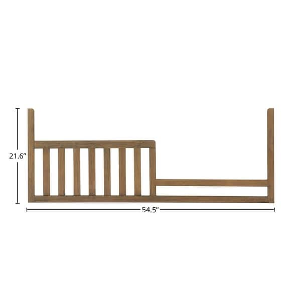 Westfield 55" Wide Traditional Toddler Guard Rail, Harvest Brown