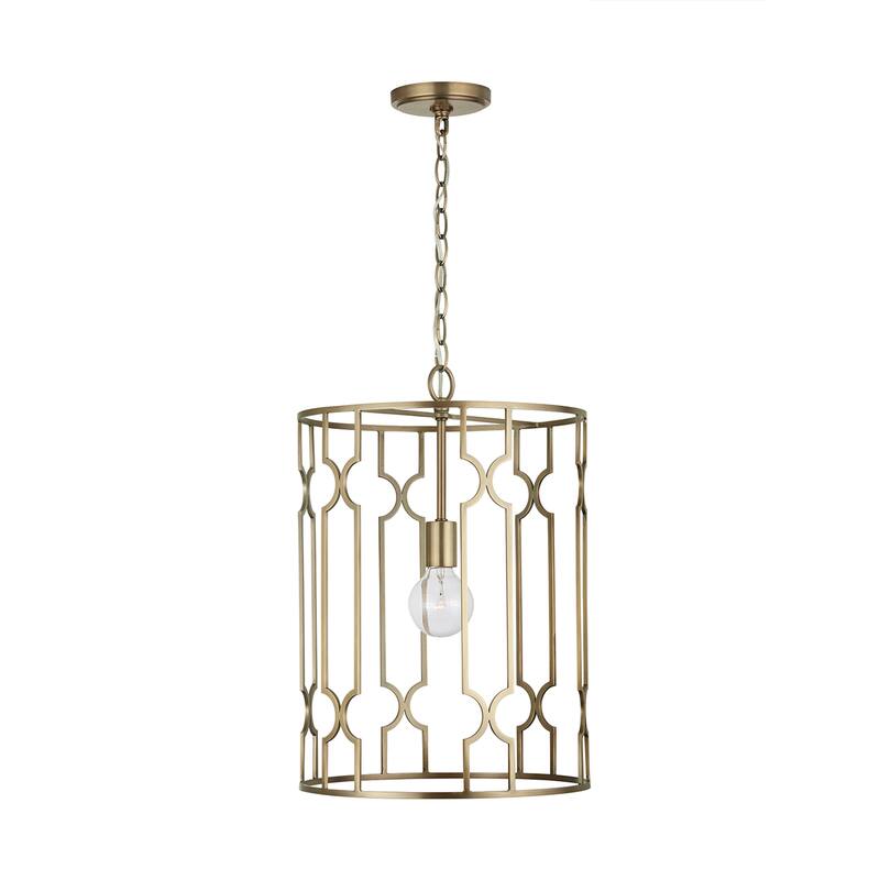 Jordyn 1-light Aged Brass Hanging Pendant