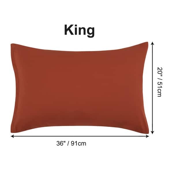 dimension image slide 2 of 39, 2 Pcs Zippered Pillowcases, Brushed Microfiber Pillow Case Cover