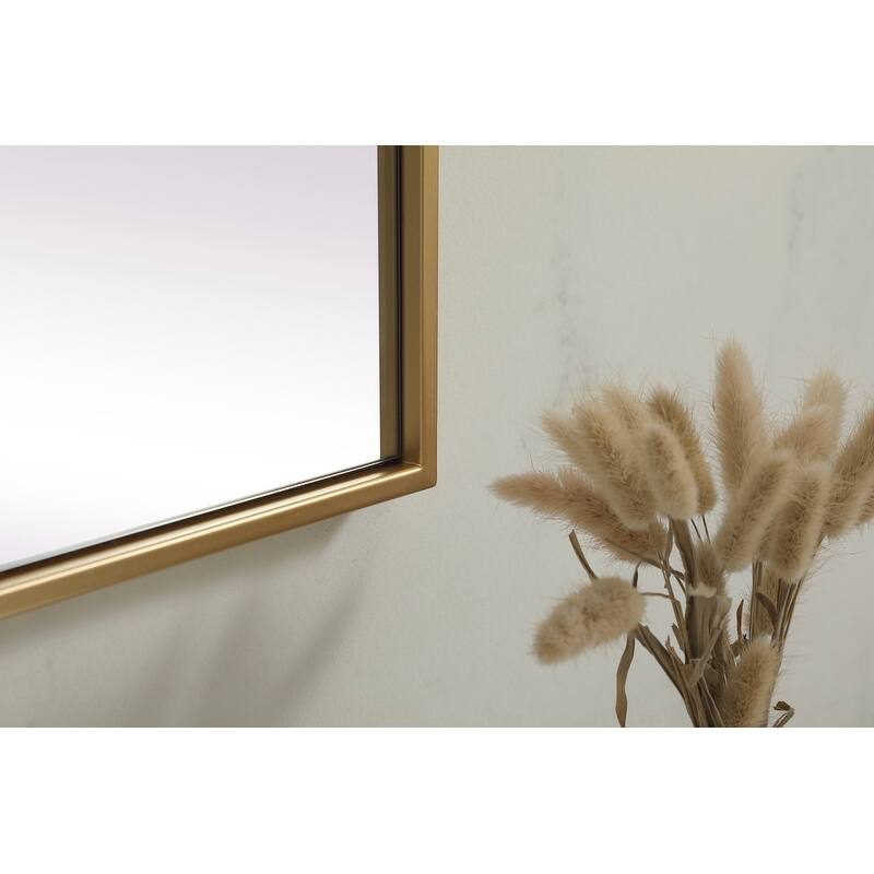 Indigo Home Metal Frame Rectangle Mirror 24x36 Inch